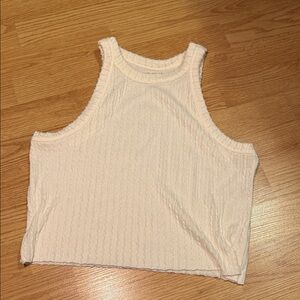 Women's soft white crop  Top
